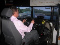 Simulator za osebna vozila s programi v slovenskem jeziku