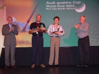 Slovenca zmagala na svetovnem golf turnirju Audi Quattro 2003