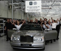 Zadnji Rolls-Royce zapustil produkcijske hale v Crewe-u